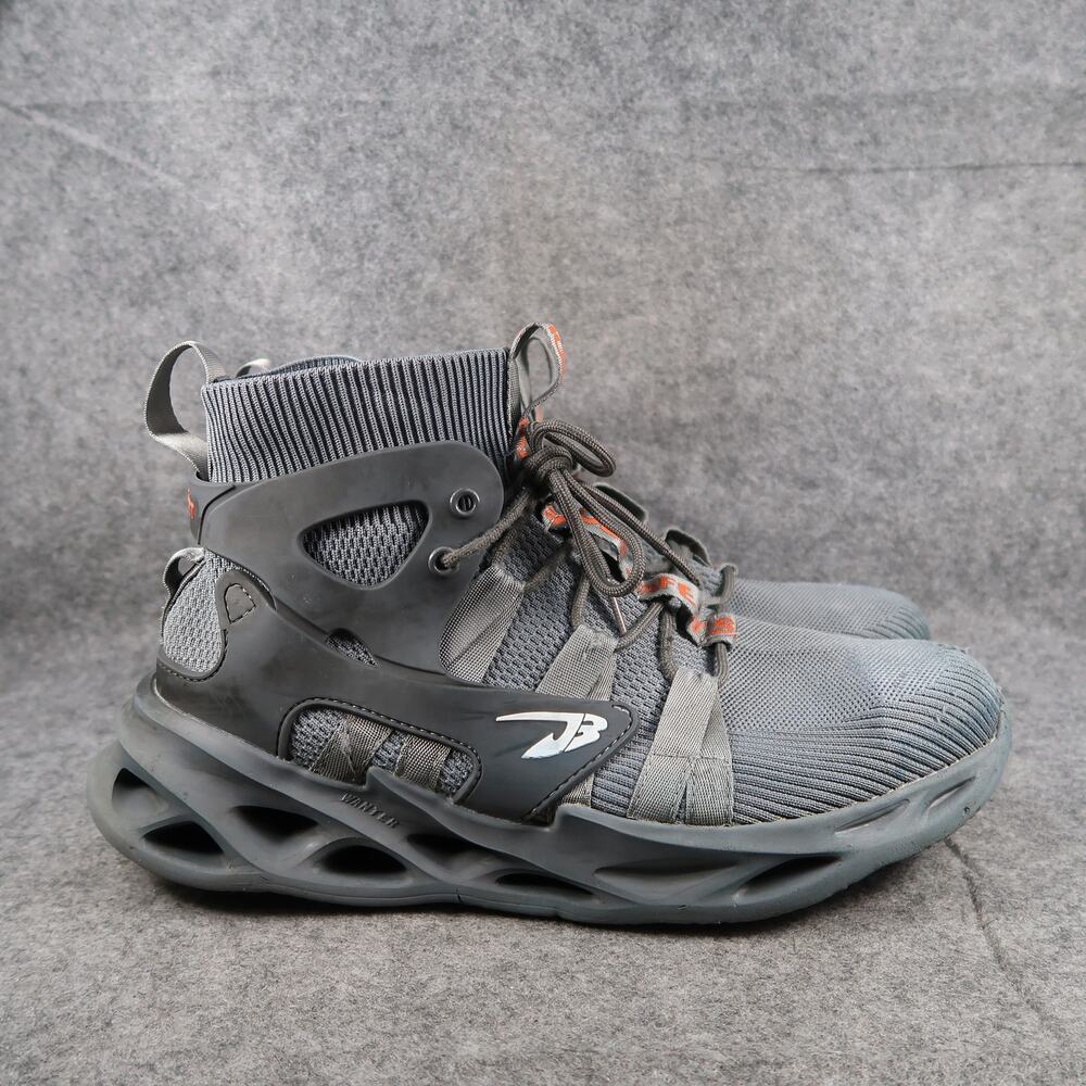 JB Hammer Shoes Mens 12 Work Sneaker Boots High Top Safety Toe Lace Up Grey